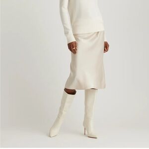 Quince Champagne 100% Washable Silk Skirt